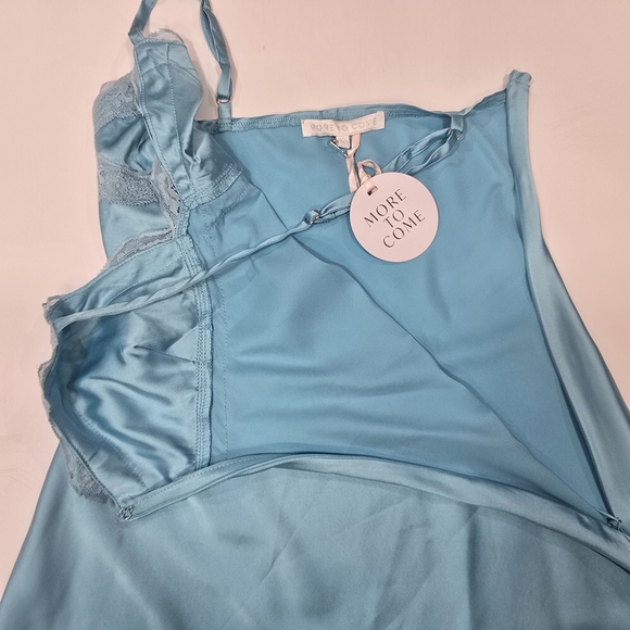 MORE TO COME Hallie Mini Dress in Blue - Picture 7 of 12